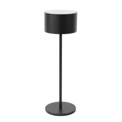 LED Tischlampe Touch schwarz, Tischleuchte runde Form, dimmbar, 26cm