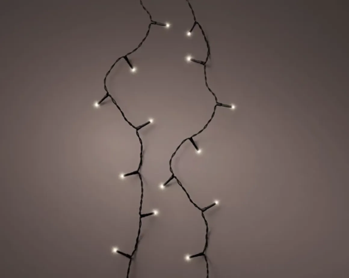 Lichterkette basic, warmes weiß, 120 LED, 900cm, Outdoor, Lumineo