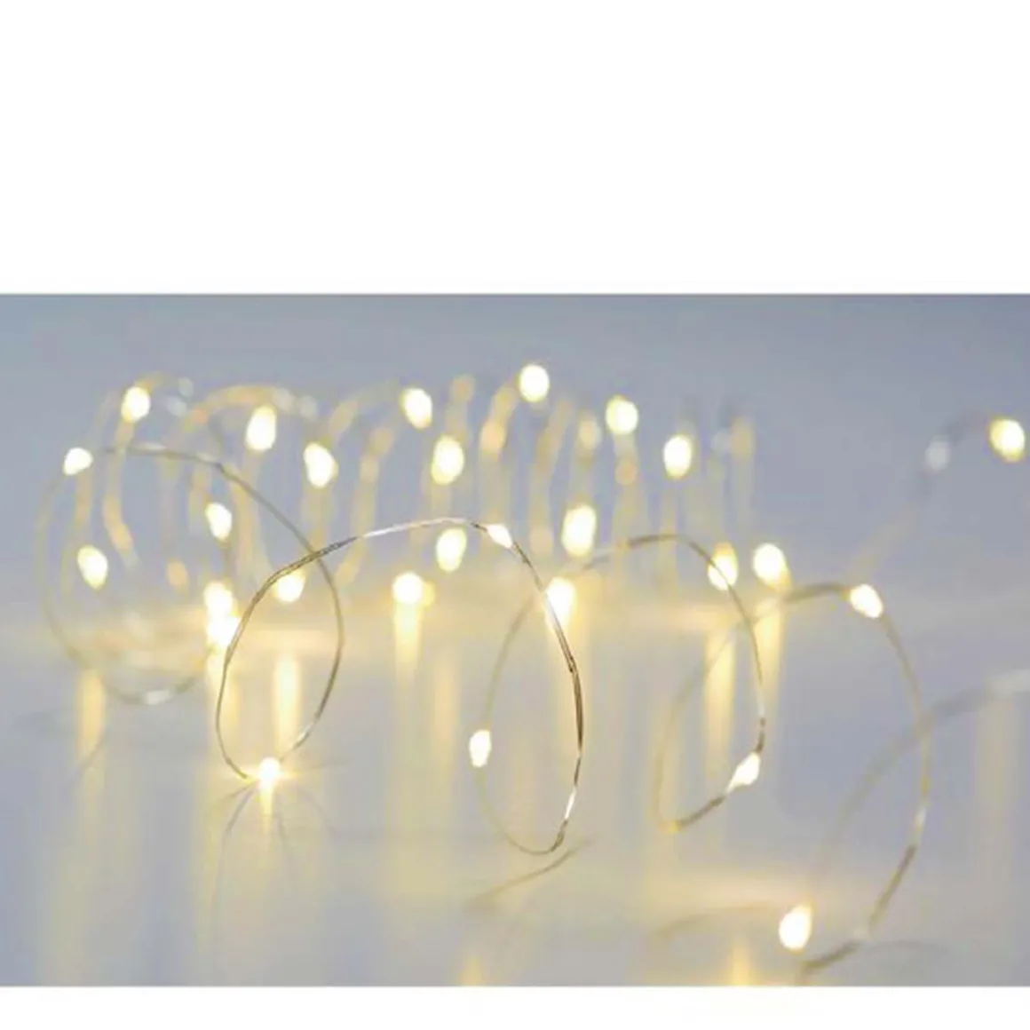 Lichterkette Lumiere, klassisch warm, 10 LED, Batteriebetrieb, Timerfunktion, 90+30cm