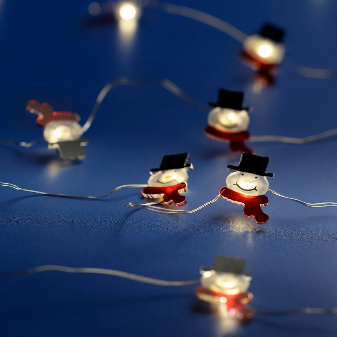 Lichterkette, Micro LED Deko Stangbeleuchtung, warmes weiß, 20 LED, 190cm, Lumineo