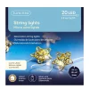 Lichterkette, Micro LED Deko Stern Stangbeleuchtung, warmes weiß, 20 LED, 190cm, Lumineo