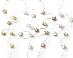 Lichterkette, Micro LED Deko Stern Stangbeleuchtung, warmes weiß, 20 LED, 190cm, Lumineo