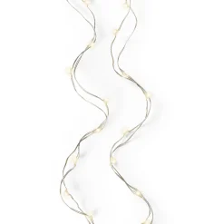 Micro LED Lichterkette, Strangbeleuchtung warmes weiß, 40 LED, 195cm, Lumineo