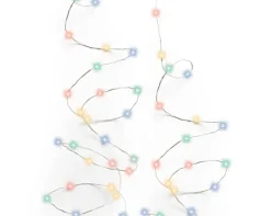 Micro LED Lichterkette, Strangbeleuchtung, bunt, 50 LED, 245cm, Batteriebetrieb, Lumineo