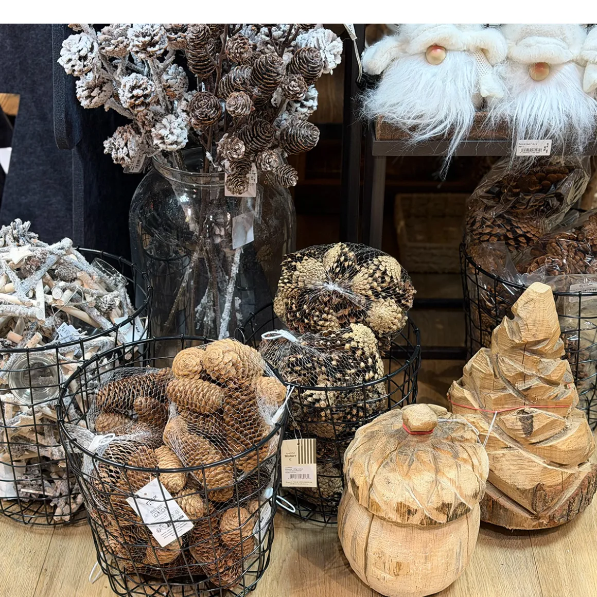 Naturdeko Kiefernzapfen im Beutel, 200gr, Naturzapfen