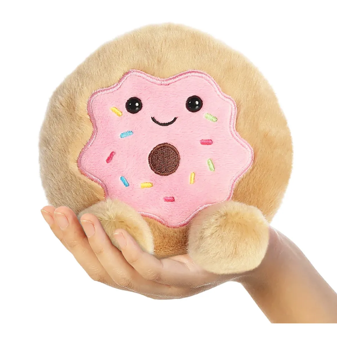 Plüsch Donat Claire, rosa-hellbraun, Palm Pals, 13cm, Aurora World