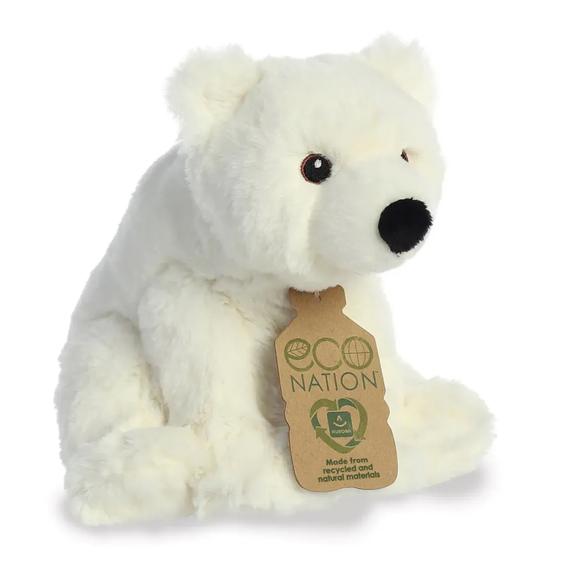Plüsch Eisbär weiß, Eco Nation, 24cm, Aurora World
