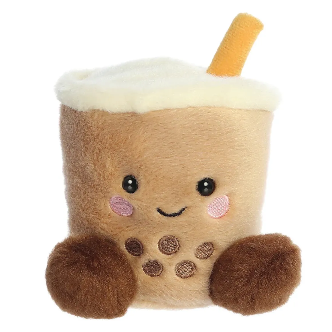 Plüsch Getränk Tee, Bubbletea Boba braun, Palm Pals, 13cm, Aurora World