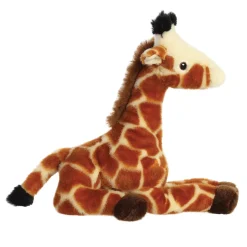 Plüsch Giraffe, braun-beige, Eco Nation, 25cm, Aurora World