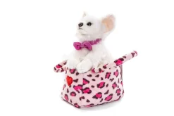 Plüsch Hund, Chihuahua in der Tasche, weiß, 17cm, Uni Toys