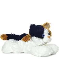 Plüsch Katze, Kätzchen schwarz-weiß, Mini Flopsies, 20cm, Aurora World