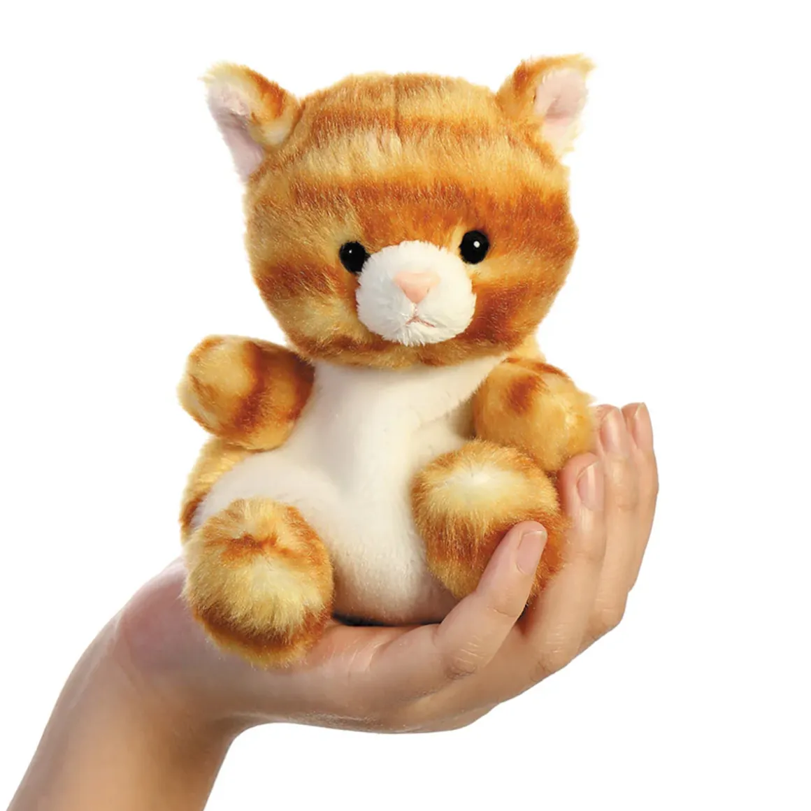 Plüsch Katze, Meow, braun-creme, Palm Pals, 13cm, Aurora World