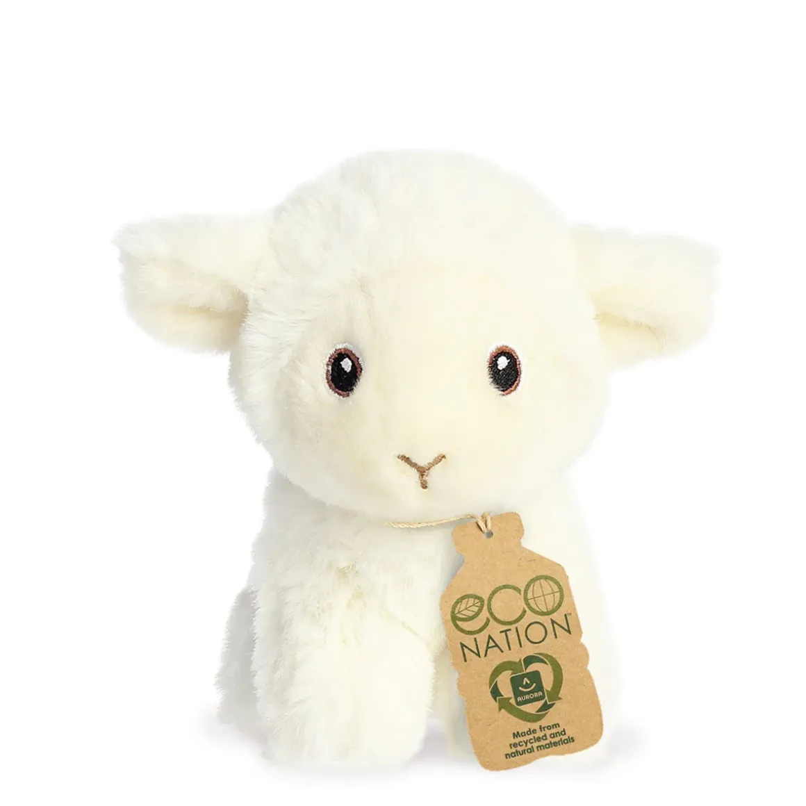 Plüsch Lamm, Mini Lämmchen, weiß, Eco Nation, 13cm, Aurora World