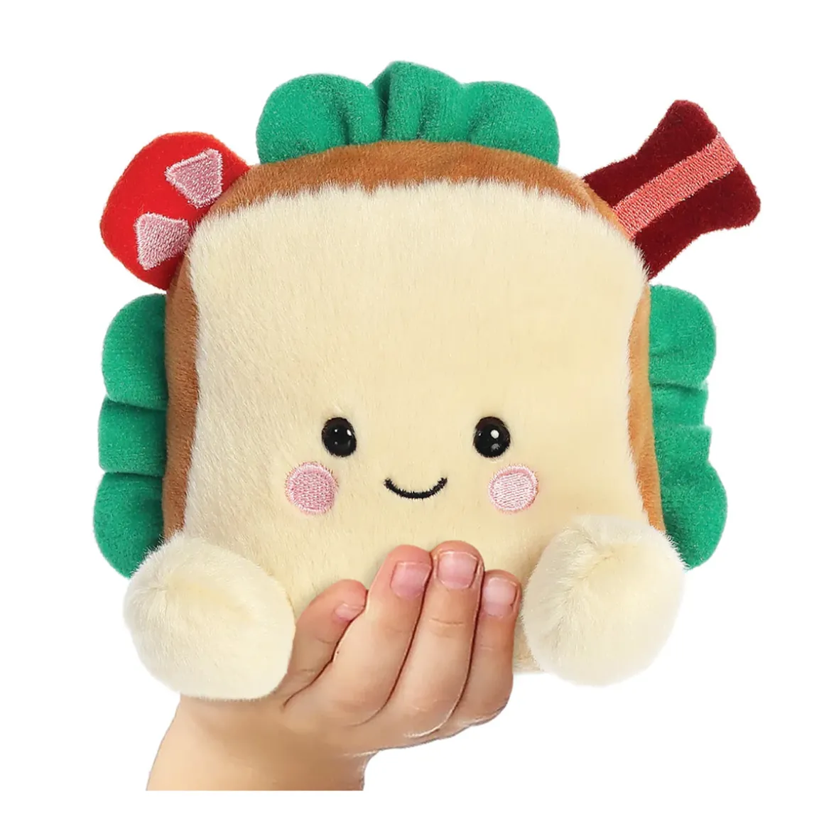 Plüsch Sandwich Tomas, beige-grün, Palm Pals, 13cm, Aurora World