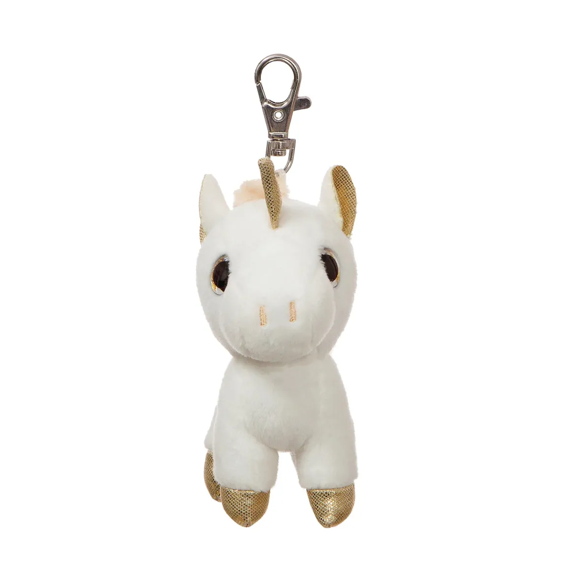 Plüsch Schlüsselanhänger Einhorn Twinkle gold, Sparkle Tales, 13cm, Aurora World