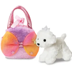 Plüsch Tasche mit Stofftier, Hund, Welpe Princess Big Bow, Fancy Pals, 20cm, Aurora World