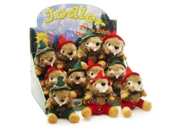 Plüschtier Murmeltier Jodler,Murmeltier mit Jodelsound, 16cm