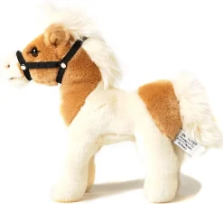Plüschtier Pferd, Pferd mit Halfter, beige oder braun, 27cm, Uni Toys