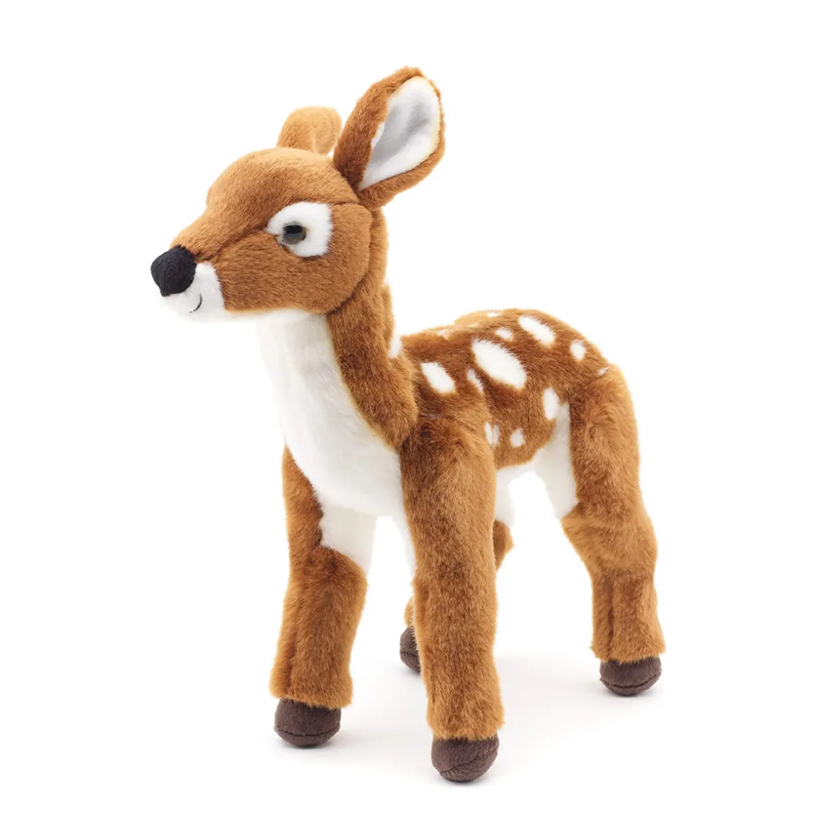 Plüschtier Reh, Rehkitz stehend, braun-weiß, 29cm, Uni Toys