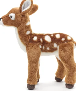 Plüschtier Reh, Rehkitz stehend, braun-weiß, 29cm, Uni Toys