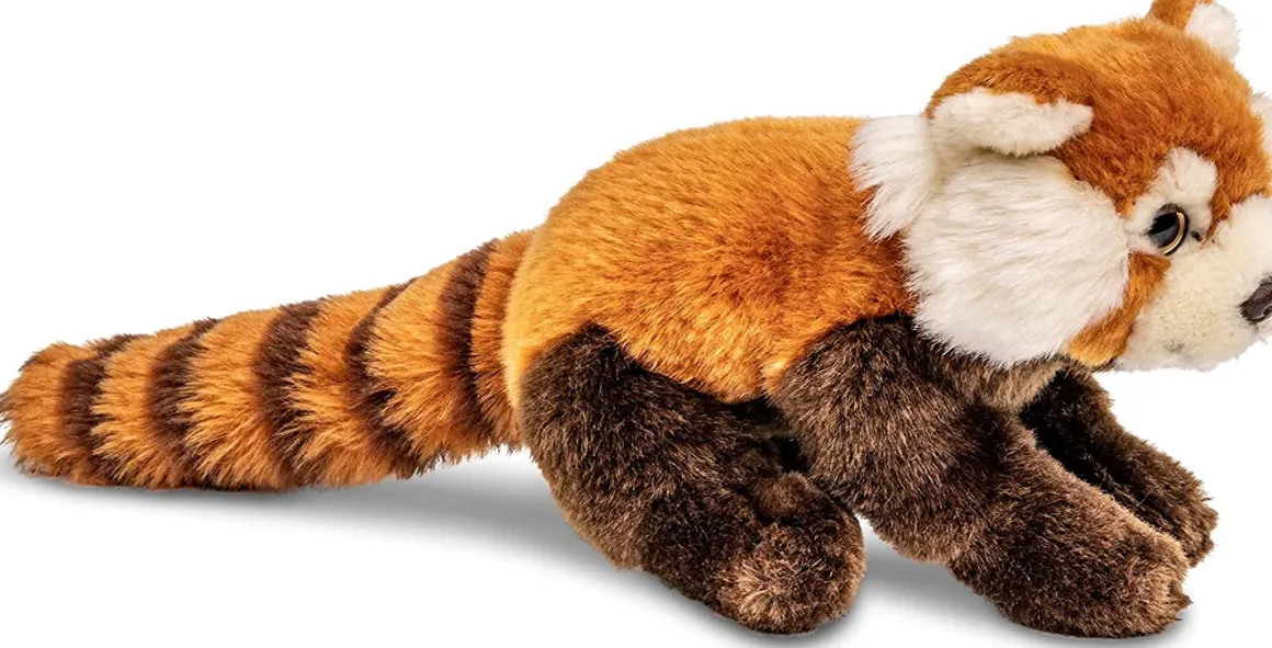 Plüschtier Roter Panda braun-orange, 21cm, Uni Toys