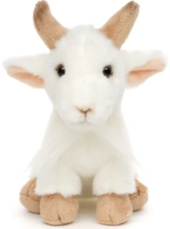 Plüschtier Ziege, Bergziege, weiß, 18cm, Uni Toys