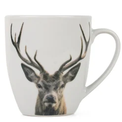 Porzellanbecher Rotwild, Henkelbecher Hirsch, 400ml, Mars & More