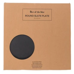 Schiefertafel rund, Schieferplatte Platzset, Memotafel, Ø25cm, Out of The blue