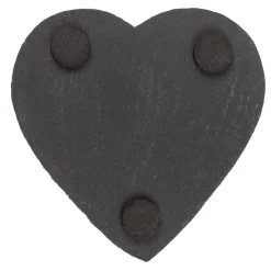 Schieferuntersetzer Herz, Untersetzer in Herzform, Set/4, 10x10cm