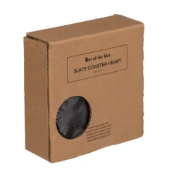 Schieferuntersetzer Herz, Untersetzer in Herzform, Set/4, 10x10cm