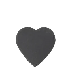 Schieferuntersetzer Herz, Untersetzer in Herzform, Set/4, 10x10cm