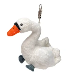 Schlüsselanhänger Schwan, Plüschschwan, 12cm, Uni-Toys