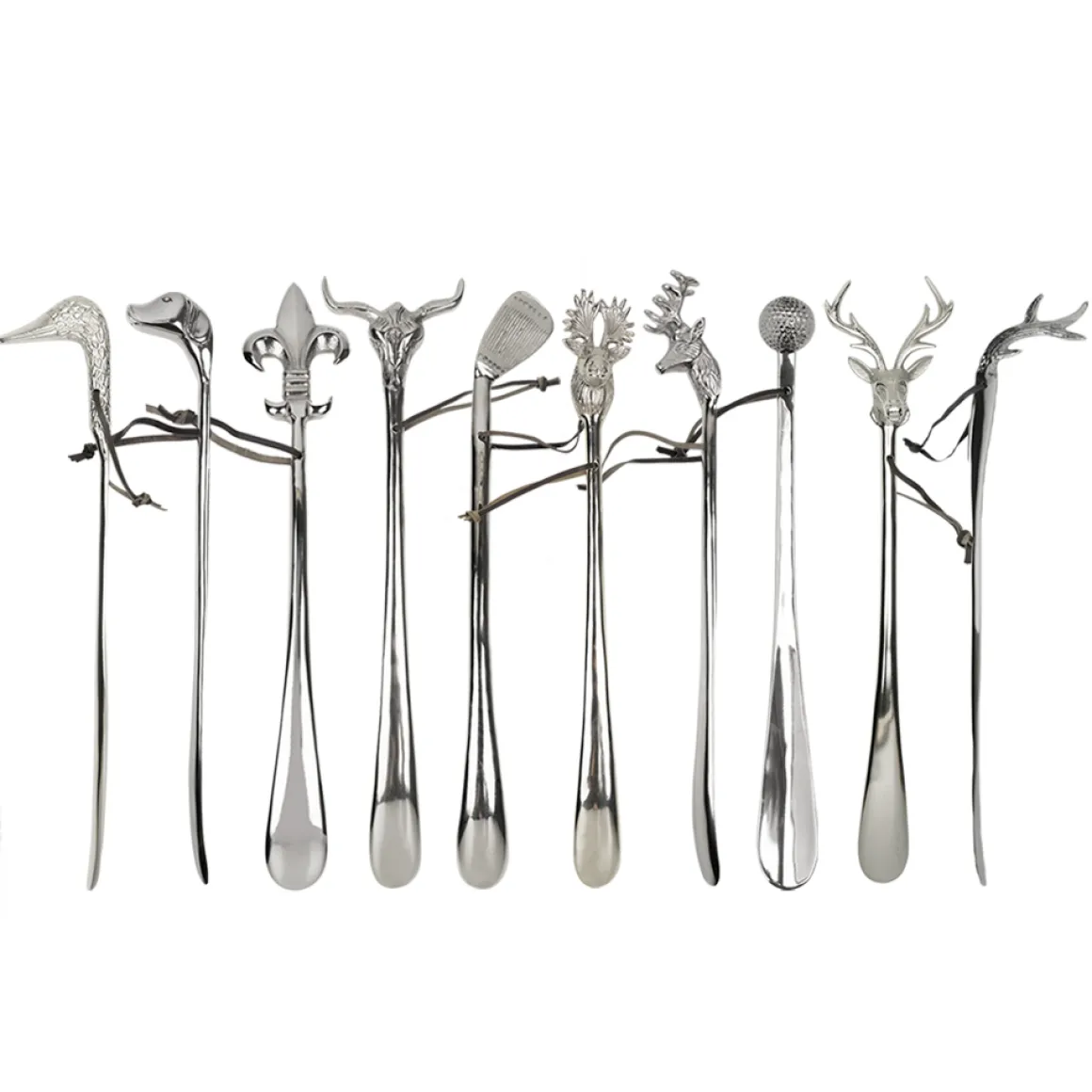 Schuhlöffel Kuh, Kuhkopf silber, 52cm, Mars & More