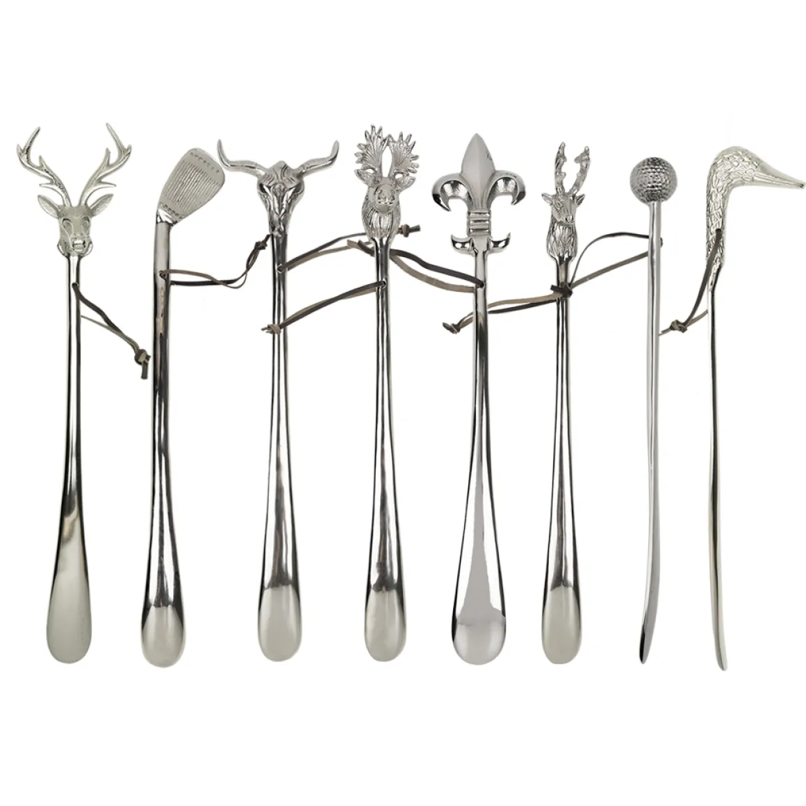 Schuhlöffel Kuh, Kuhkopf silber, 52cm, Mars & More