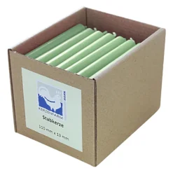 Stabkerze Baumkerze salbei, Wachskerze, 110x13mm, Kerzenfarm Hahn