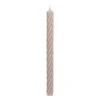 Stabkerze Rustic Twist gedreht, Sahara, 250x28mm, Wenzel Kerzen