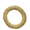 Strohkranz natur, Bastelkranz, Kranz-Rohling aus Stroh, Ø25cm