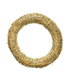 Strohkranz natur, Bastelkranz, Kranz-Rohling aus Stroh, Ø25cm