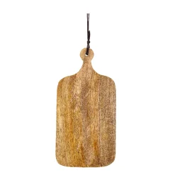 Tapasbrett, Holzbrett Natur, kleines Schneidebrett, 19x9cm, Mica Decorations