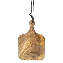 Tapasbrett, Holzbrett Natur, kleines Schneidebrett, 15x10cm, Mica Decorations