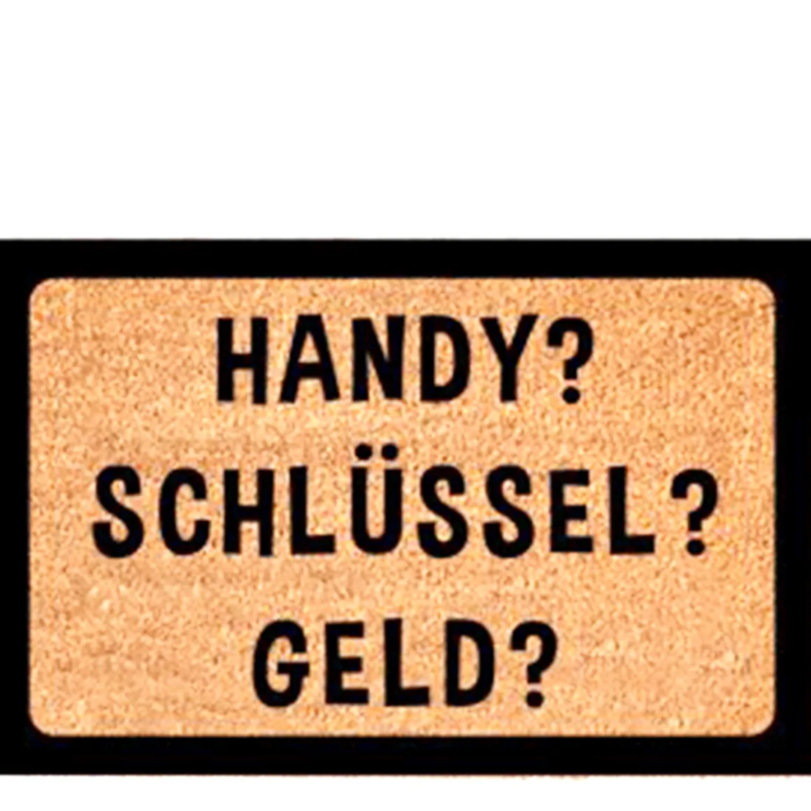 Textil Fußmatte Handy Schlüssel Geld , 60x40cm, Gerrys Garden