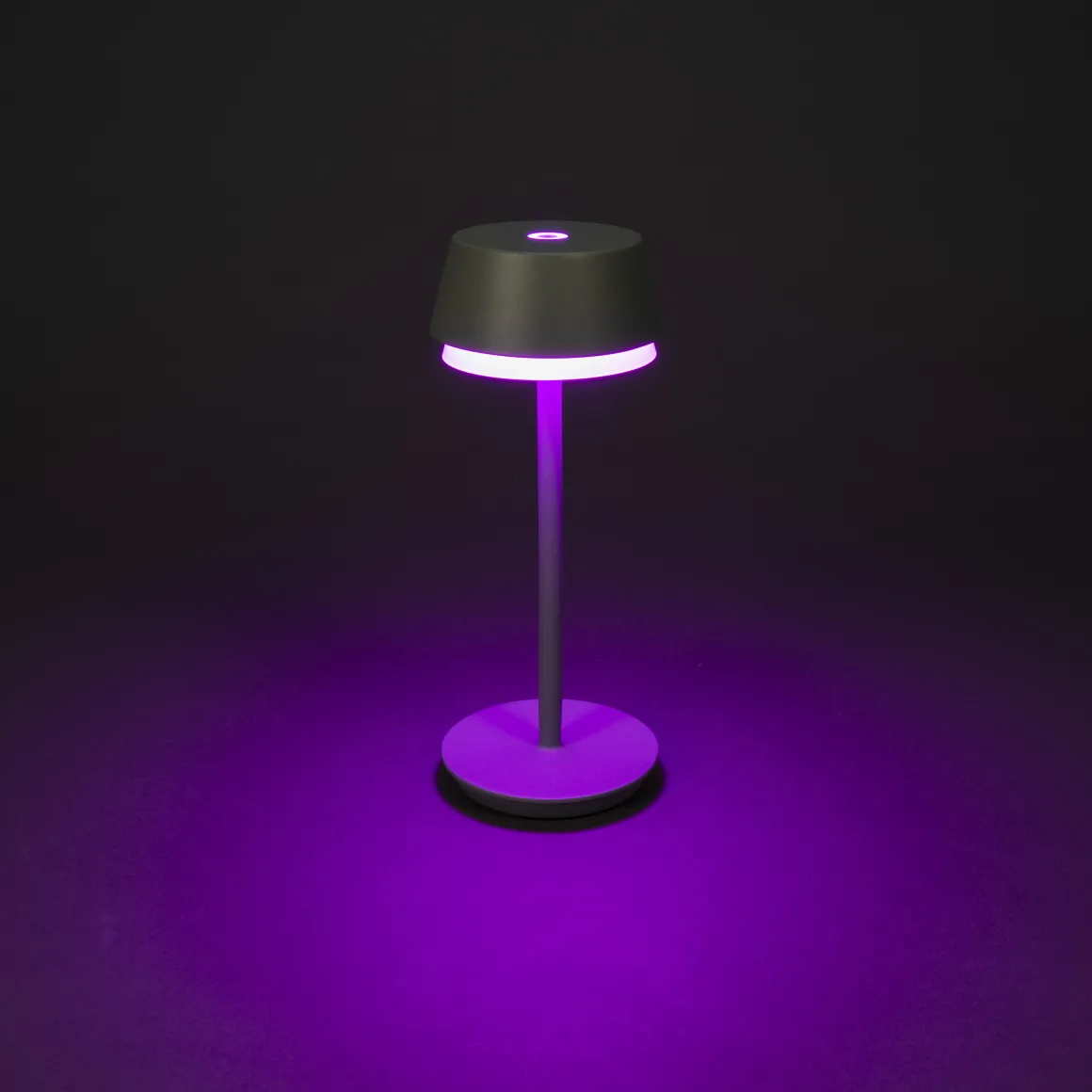 Tischleuchte Lyon grün/grau, 30cm, Konstsmide