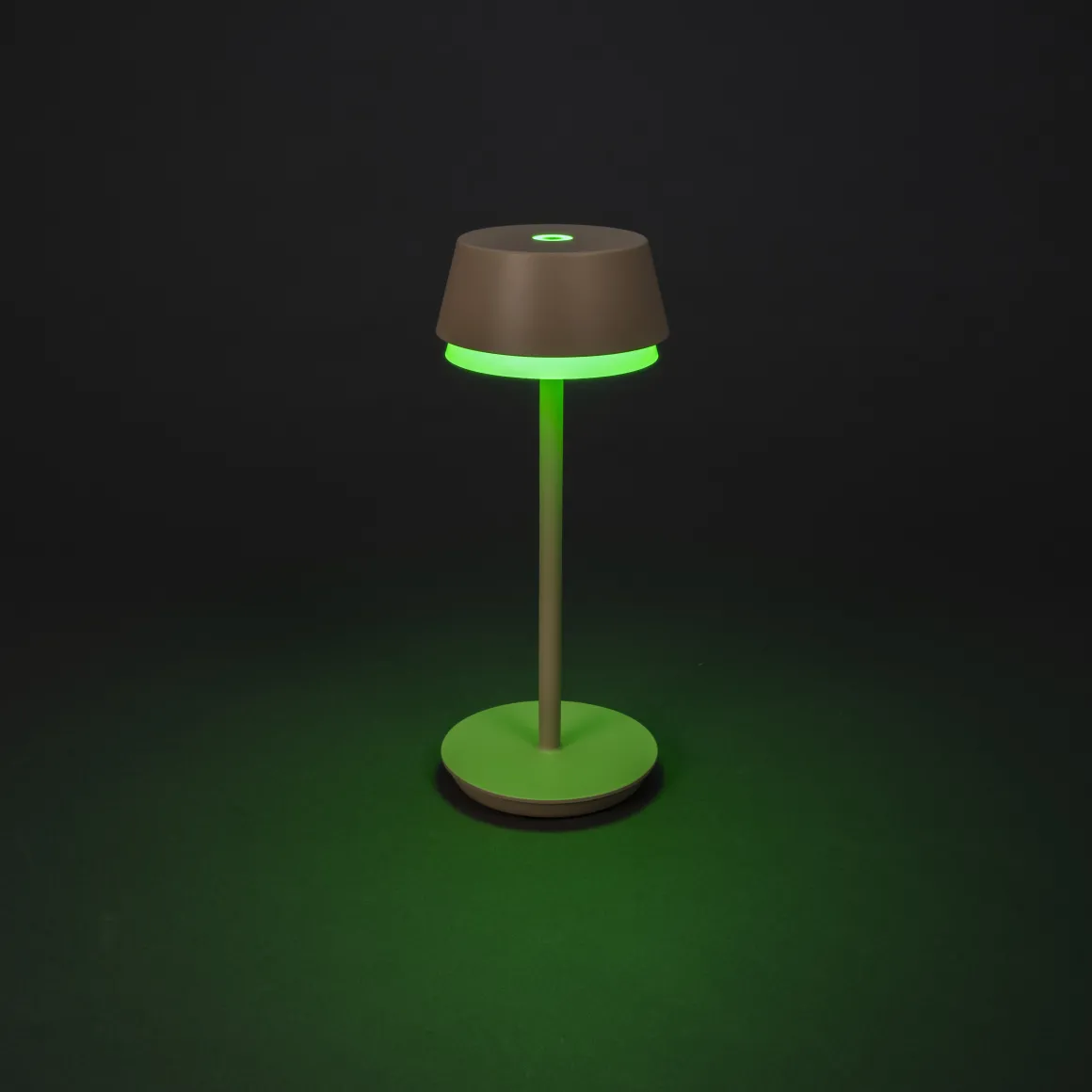 Tischleuchte Lyon sand, 30cm, Konstsmide