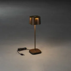 Tischleuchte Nice rostoptik, 36cm, Konstsmide