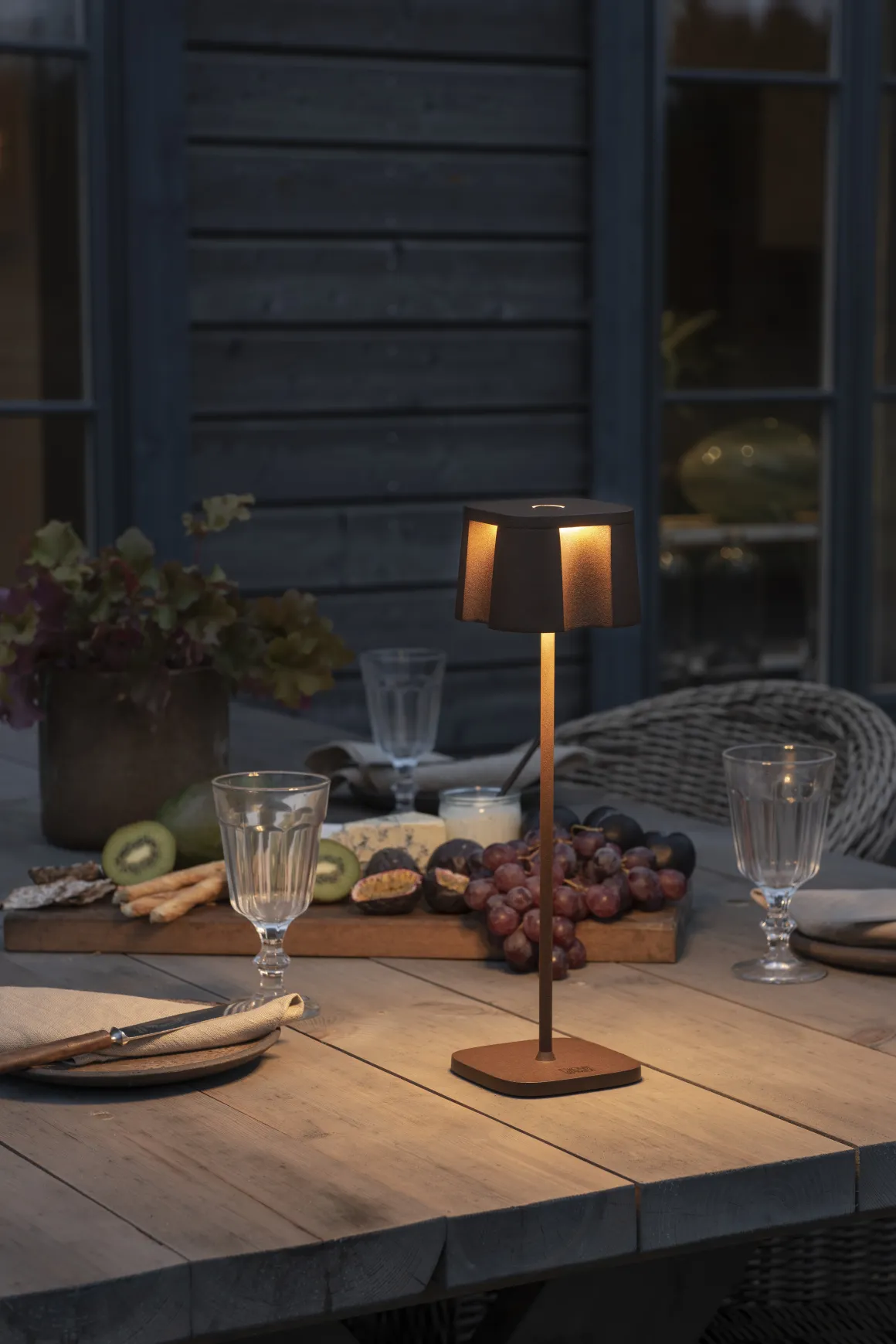 Tischleuchte Nice rostoptik, 36cm, Konstsmide