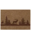 Tischset Hirsch Ludwig, Filzset Hirsche im Wald, braun, 45x35cm, Boltze Home Collections