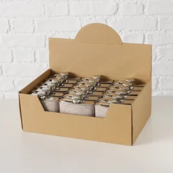 Trinkflasche Hirsch Vilbert, Flaschmann aus Filz mit Hirschkopf seitlich, 11x9cm, Boltze Home Collections