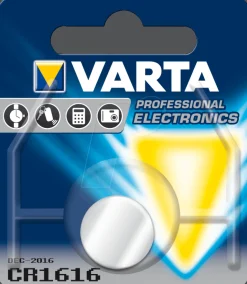 Varta Knopfzelle, Lithium, CR1616, 3 V, 55 mAh, 1St. im Blister