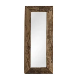 Wandspiegel Solea, Holzspiegel, Naturholzrahmen, 120x50cm, Boltze Home Collections