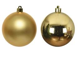 Weihnachtsbaumkugeln aus Glas, gold glanz/matt, Ø4cm, 18St/Box, Decoris